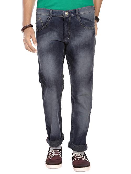 grey cotton heavy washed jean - 13309462 - Very Small Image - 1