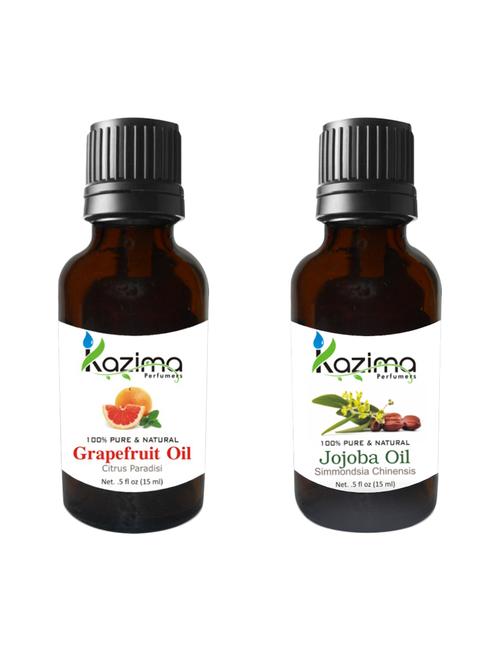 combo of jojoba oil and grapefruit oil for hair growth, skin care (each 15ml)- 100% pure natural oil - 13313062 - Very Small Image - 1