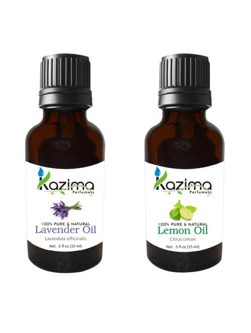 combo of lavender oil and lemon oil for hair growth, skin care (each 15ml)- 100% pure natural oil - 13313095 - Very Small Image - 1