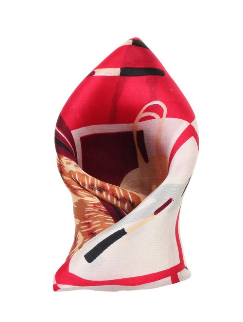 red polyester pocketsquare - 13314991 - Very Small Image - 1