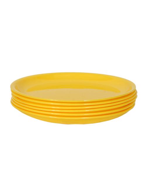 day2day forever yellow microwave safe dinner plates set pack of 6 (27x27x2 cm) - 13316245 - Very Small Image - 1