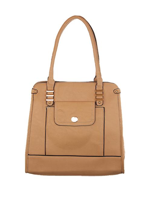 beige leatherette handbag - 1332323 - Very Small Image - 1