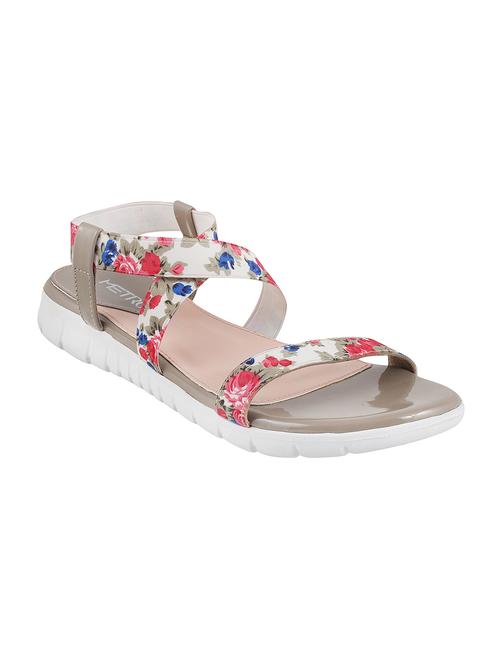 brown pu back strap sandals - 13324314 - Very Small Image - 1