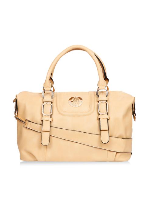 beige leatherette satchel handbag - 1332483 - Very Small Image - 1