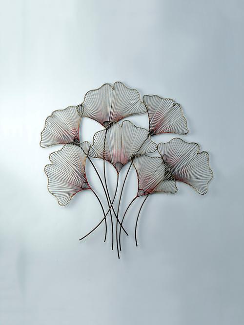 leaf shaped metallic wall decor - 13325438 - Very Small Image - 1