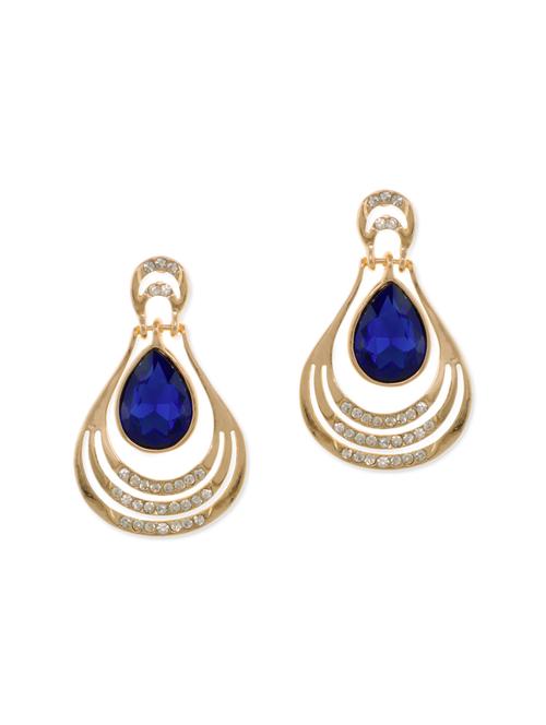 blue metal drop earrings - 13329794 - Very Small Image - 1