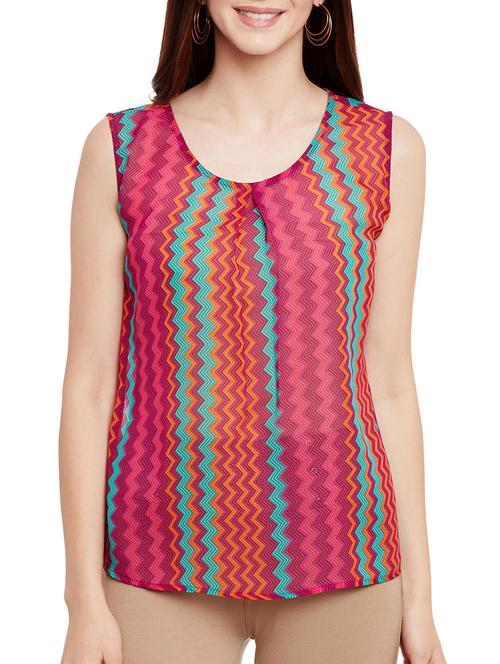 pleat detail chevron top - 13331403 - Very Small Image - 1
