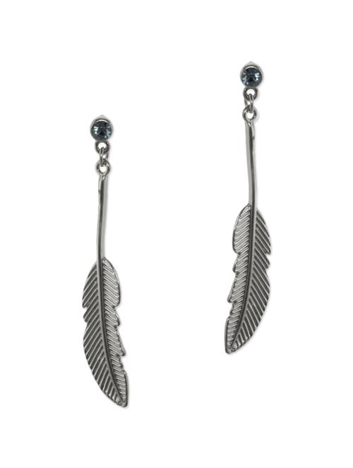 silver metal drop earrings - 13335011 - Very Small Image - 1
