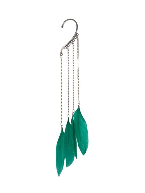 green metal cuff (set of 2) earrings - 13335030 - Very Small Image - 1