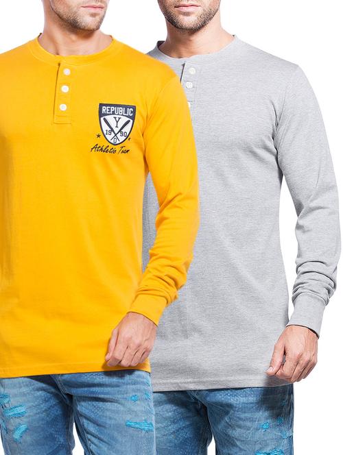 solid cotton t-shirt (set of 2) - 13335878 - Very Small Image - 1