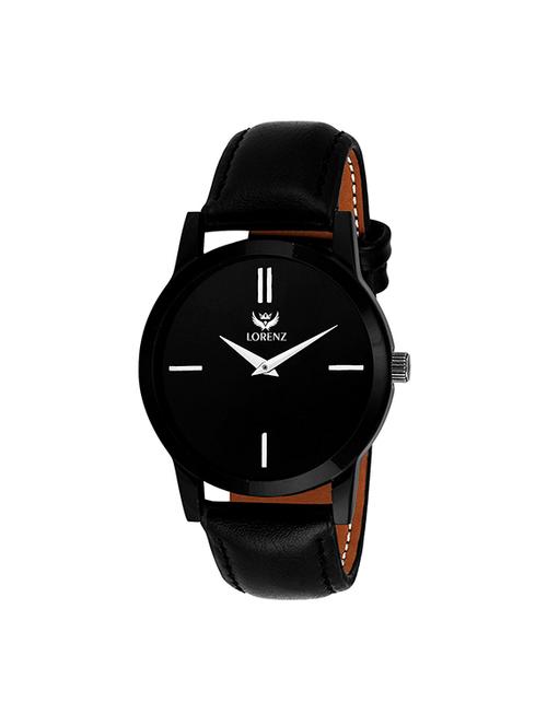 lorenz mk-103a slim design black dial men's watch - 13335907 - Very Small Image - 1