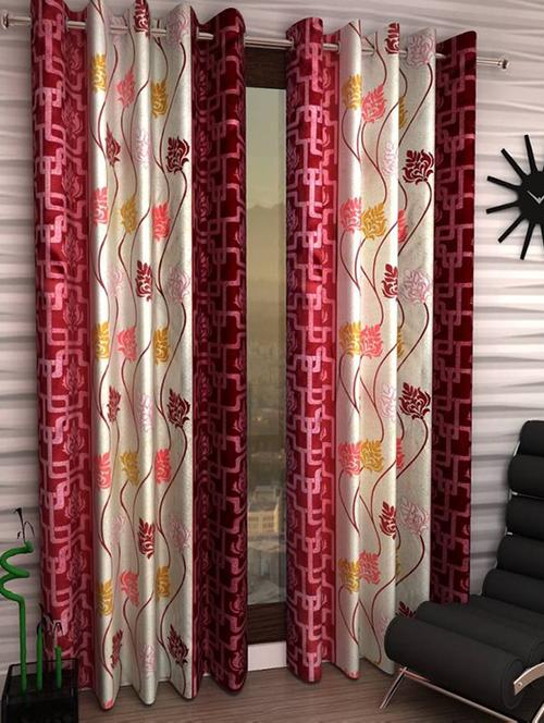 home fantasy beautuful polyester window curtain-set of 2 - 13338281 - Very Small Image - 1