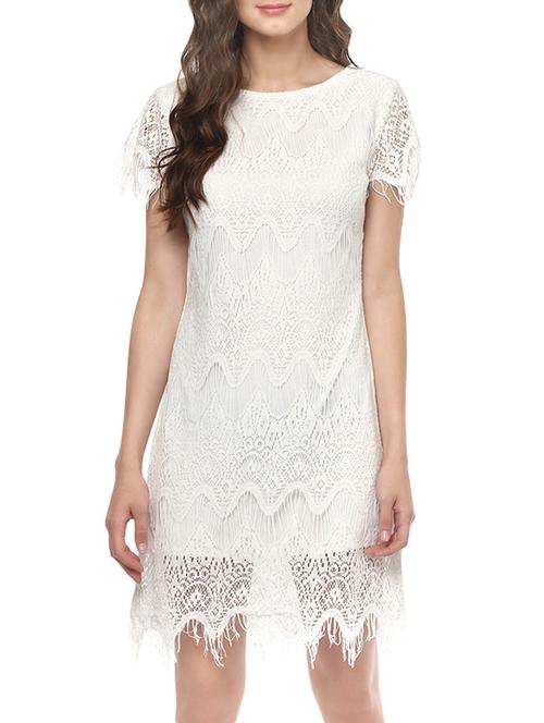 white lace sheath dress - 13340266 - Very Small Image - 1
