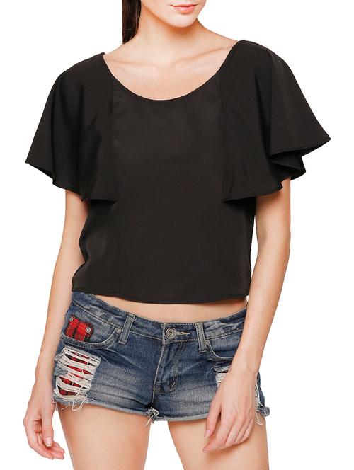 cape sleeved solid top - 13340284 - Very Small Image - 1