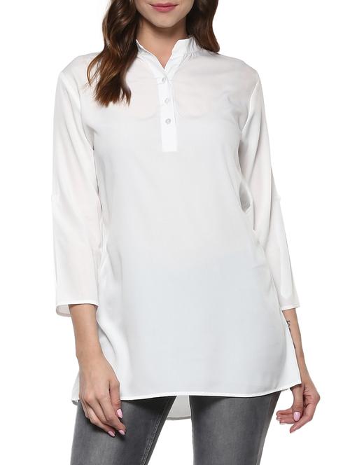 noor x mayra white cotton tunic - 13340460 - Very Small Image - 1