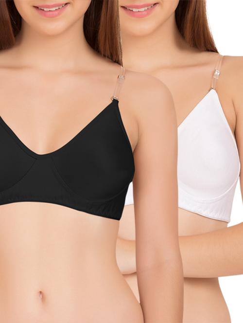 set of 2 backless cotton bras - 13340798 - Very Small Image - 1