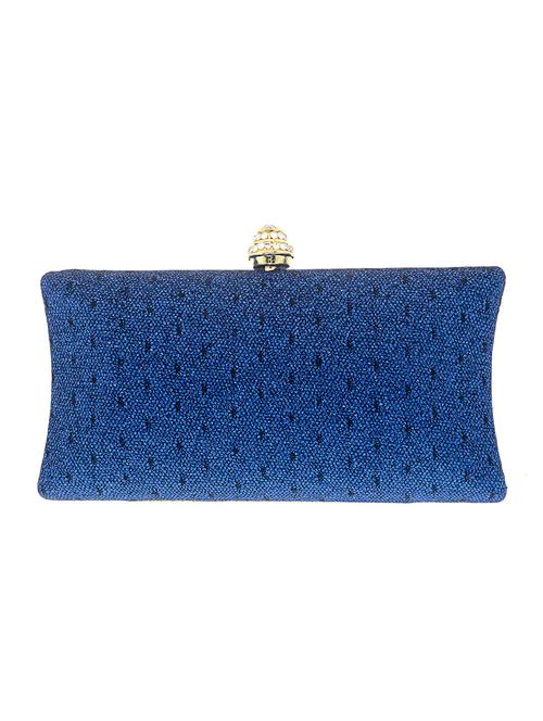 blue satin clutch - 13341783 - Very Small Image - 1