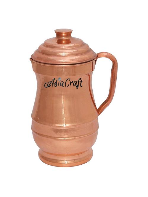 asiacraft pure copper jug with lid - 13342911 - Very Small Image - 1