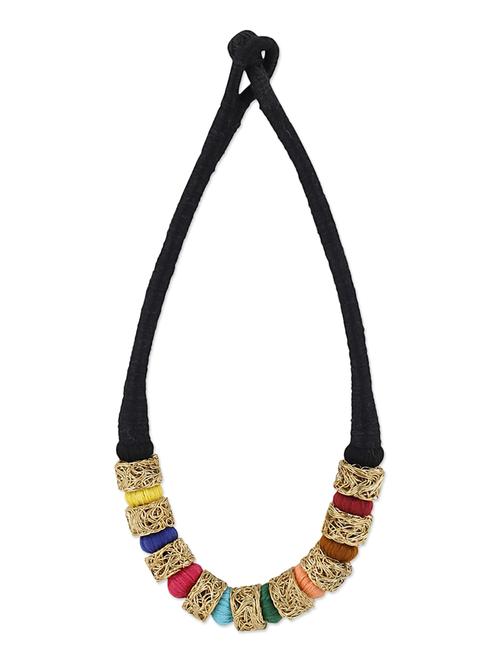 multi colored metal short necklace - 13343501 - Very Small Image - 1