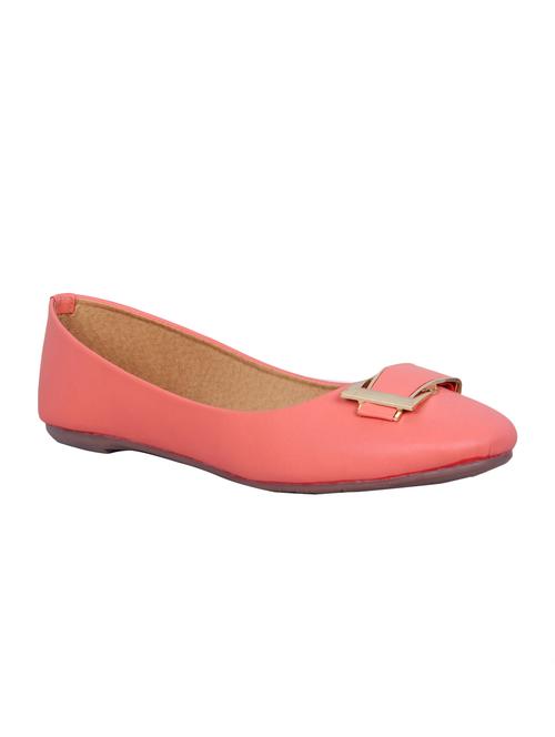 pink leatherette slip on ballerina - 13344377 - Very Small Image - 1