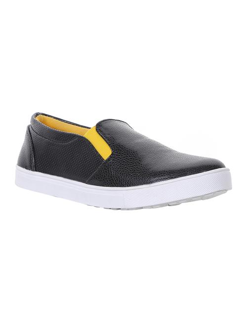 black leatherette casual slip on - 13345135 - Very Small Image - 1