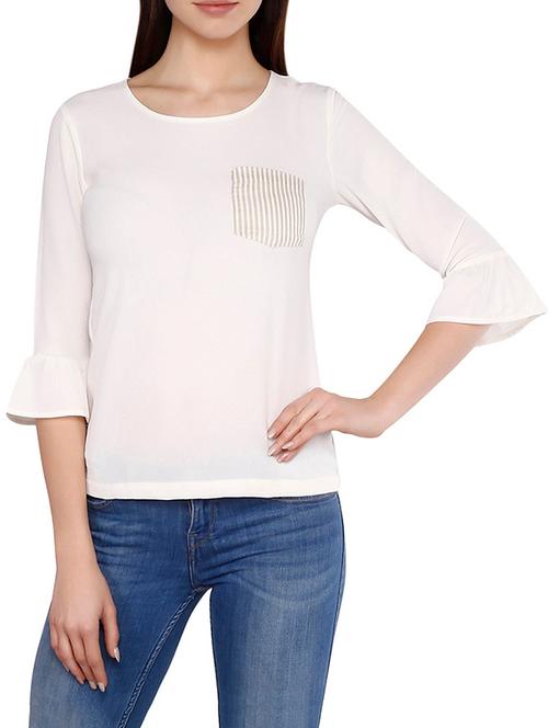 white regular top - 13345618 - Very Small Image - 1