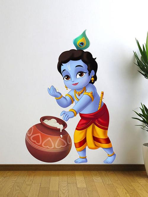 creatick studio bal krishna wall sticker - 13349445 - Very Small Image - 1