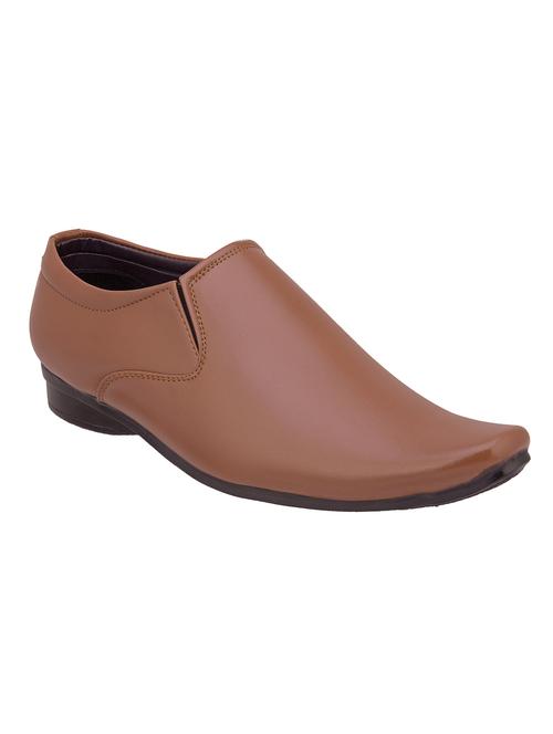 tan leather formal slip on - 13352613 - Very Small Image - 1