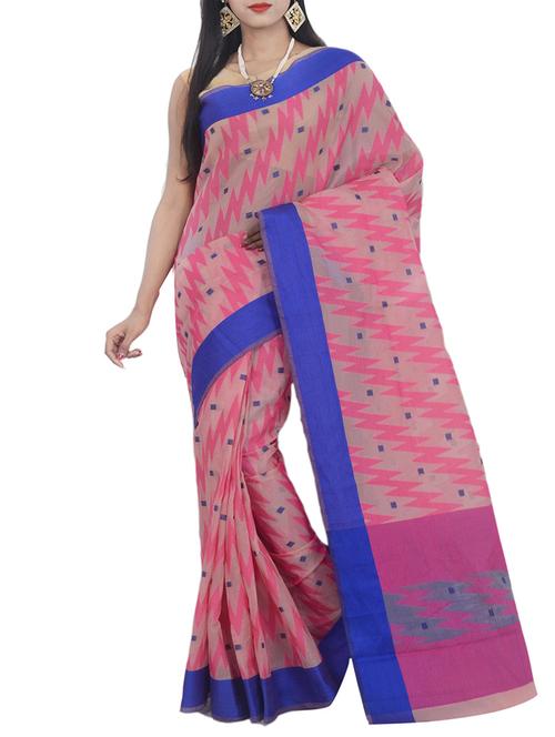 pink art silk woven saree with blouse - 13352691 - Very Small Image - 1