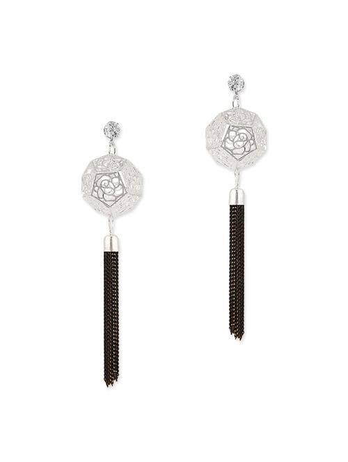 multi colored brass drop earrings - 13355849 - Very Small Image - 1