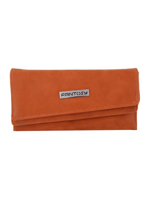 tan leatherette  clutch - 13356900 - Very Small Image - 1
