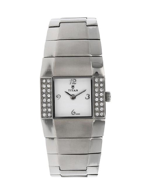 titan purple analog white dial women's watch - nc9887tm01 - 13358411 - Very Small Image - 1