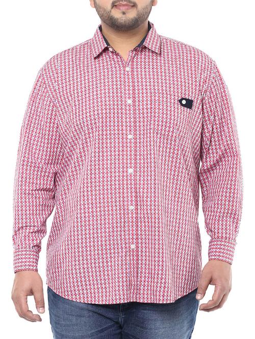 pink cotton casual shirt - 13359781 - Very Small Image - 1