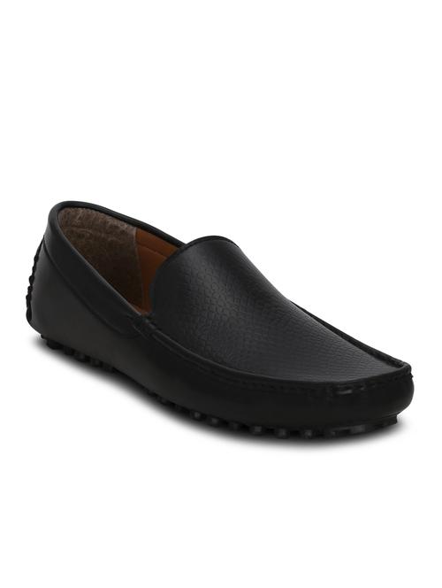 Black Leatherette Slip On Loafer - 13359811 - Very Small Image - 1