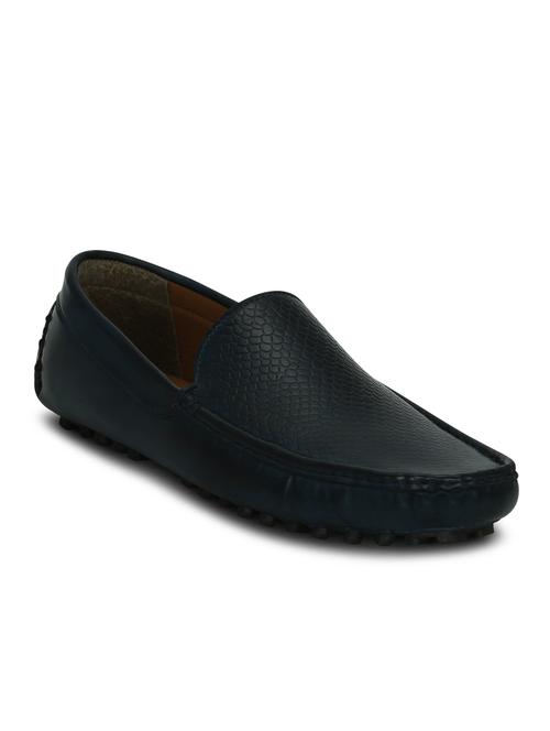 Blue Leatherette Slip On Loafer - 13359812 - Very Small Image - 1