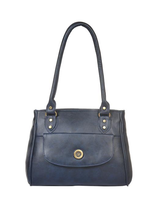 Blue Leatherette Handbag - 13364414 - Very Small Image - 1