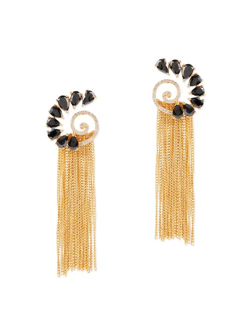 gold  drop earrings - 13364577 - Very Small Image - 1