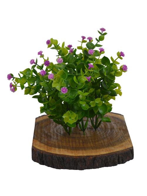 Thefancymart Artificial Plant Hackleberry Bush In Wood Platter - 13367332 - Very Small Image - 1
