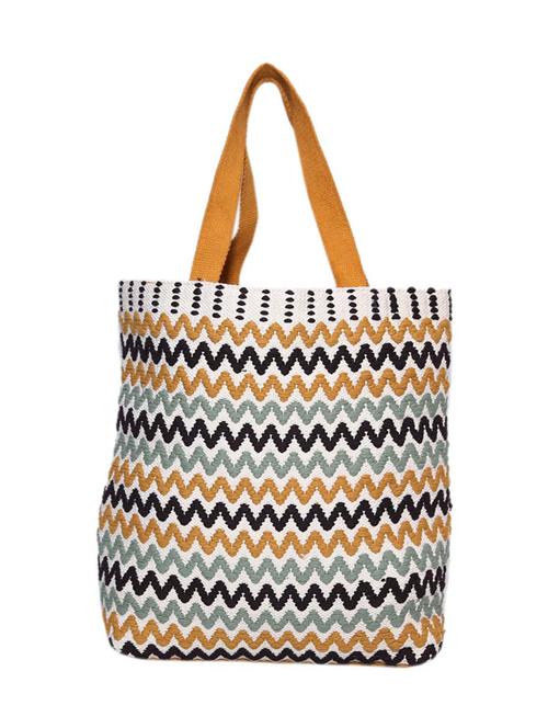 multi colored cotton tote - 13369436 - Very Small Image - 1