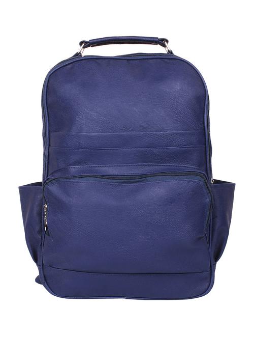 blue leatherette  backpack - 13373975 - Very Small Image - 1