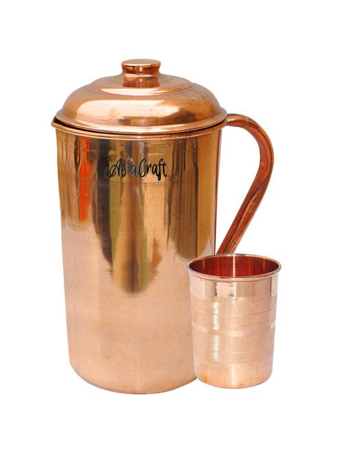 asiacraft pure copper jug & 1 pure copper luxury glass set - 13375033 - Very Small Image - 1