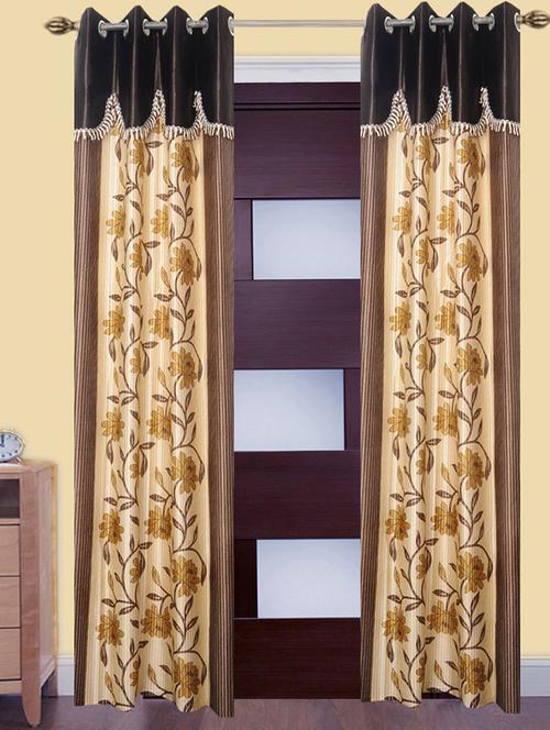 victory beautiful polyester eyelet door curtain - 13375376 - Very Small Image - 1