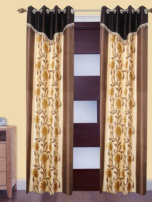 victory beautiful polyester eyelet door curtain - 13375379 - Very Small Image - 1