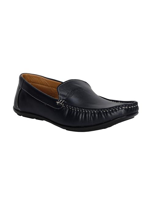 navy leatherette slip on loafer - 13376933 - Very Small Image - 1