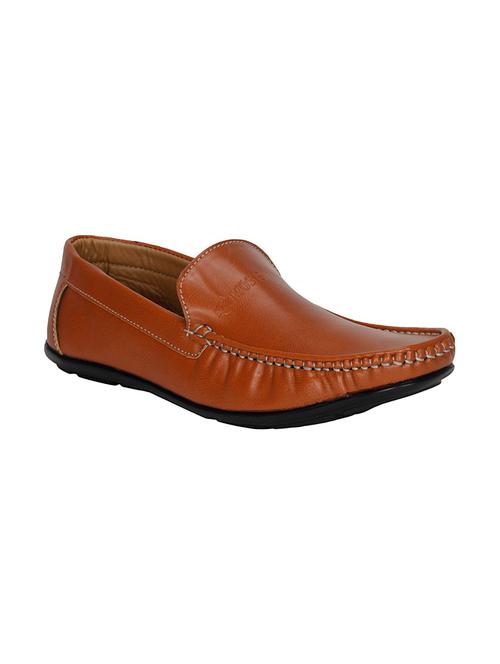 tan leatherette slip on loafer - 13376934 - Very Small Image - 1