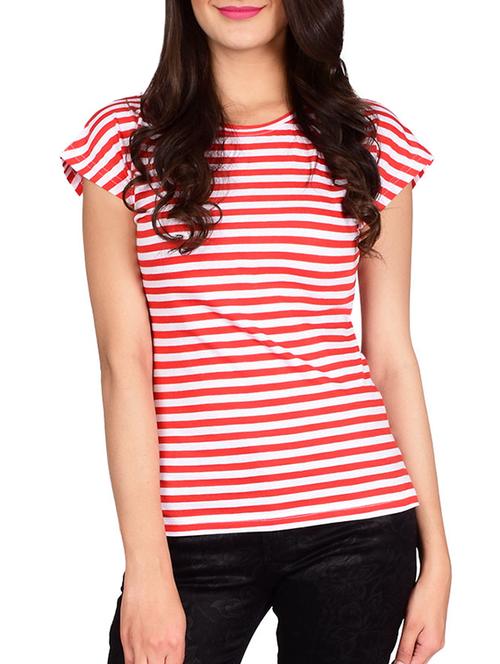 red cotton regular tshirt - 13377108 - Very Small Image - 1