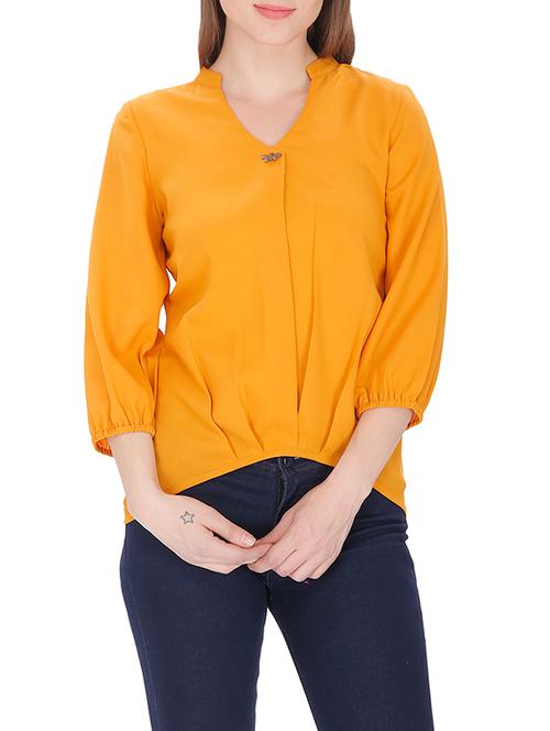 solid yellow regular top - 13383373 - Very Small Image - 1
