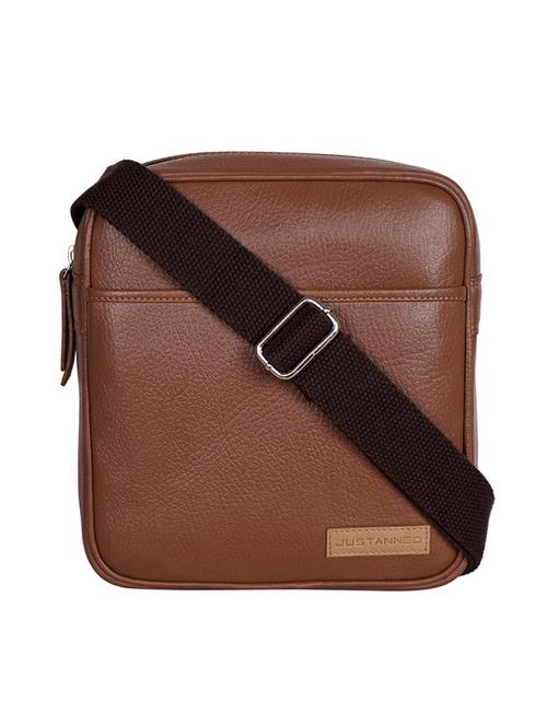 tan leather messengerbag - 13384647 - Very Small Image - 1