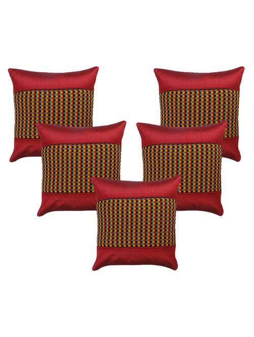 kingly polyester set of 5 cushion cover - 13385028 - Very Small Image - 1