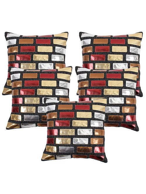 kingly polyester set of 5 cushion cover - 13385035 - Very Small Image - 1
